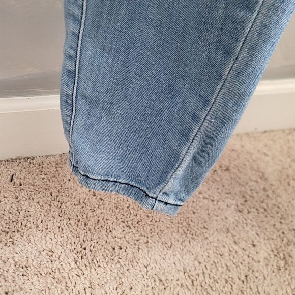 GUESS Jumpsuit Los Angeles Overalls Women's 4 Denim Skinny Leg Distress Y2K - Picture 15 of 16